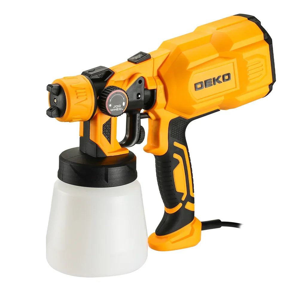 Pistola de Pintura Pulverizadora HVLP Elétrica 550W 110V 800ml 3 Bicos e Acessórios DEKO