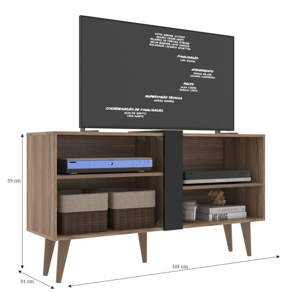 Rack Para Tv Até 43 Polegadas 2 Prateleiras Soberano